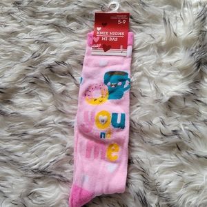Knee high valentines day socks